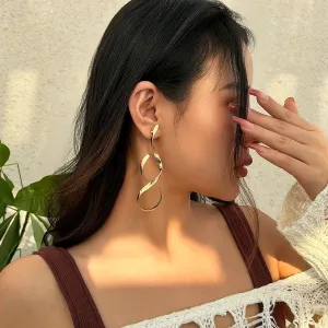 Creative Long Geometric Drop Earrings