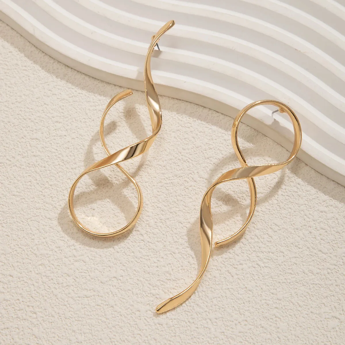 Creative Long Geometric Drop Earrings