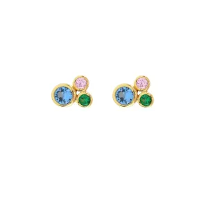 Kris Nations Modernist Bezel Studs