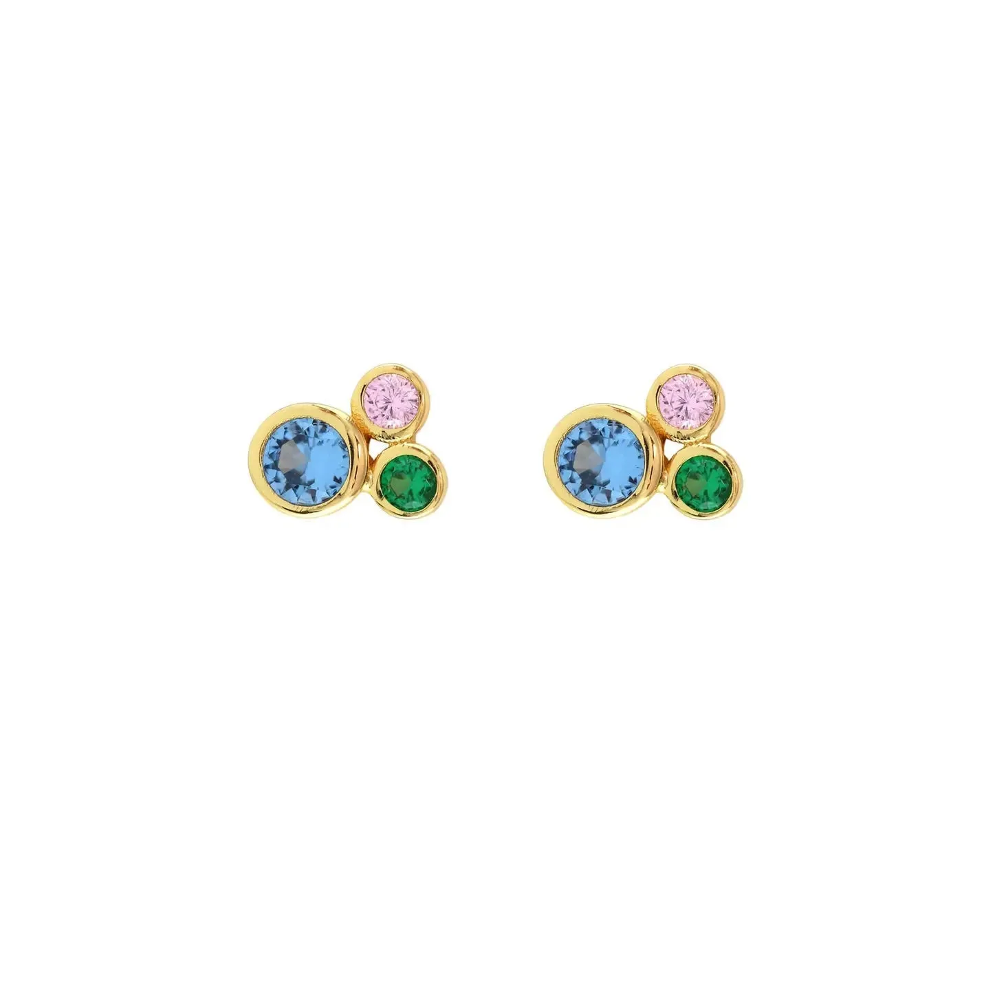 Kris Nations Modernist Bezel Studs