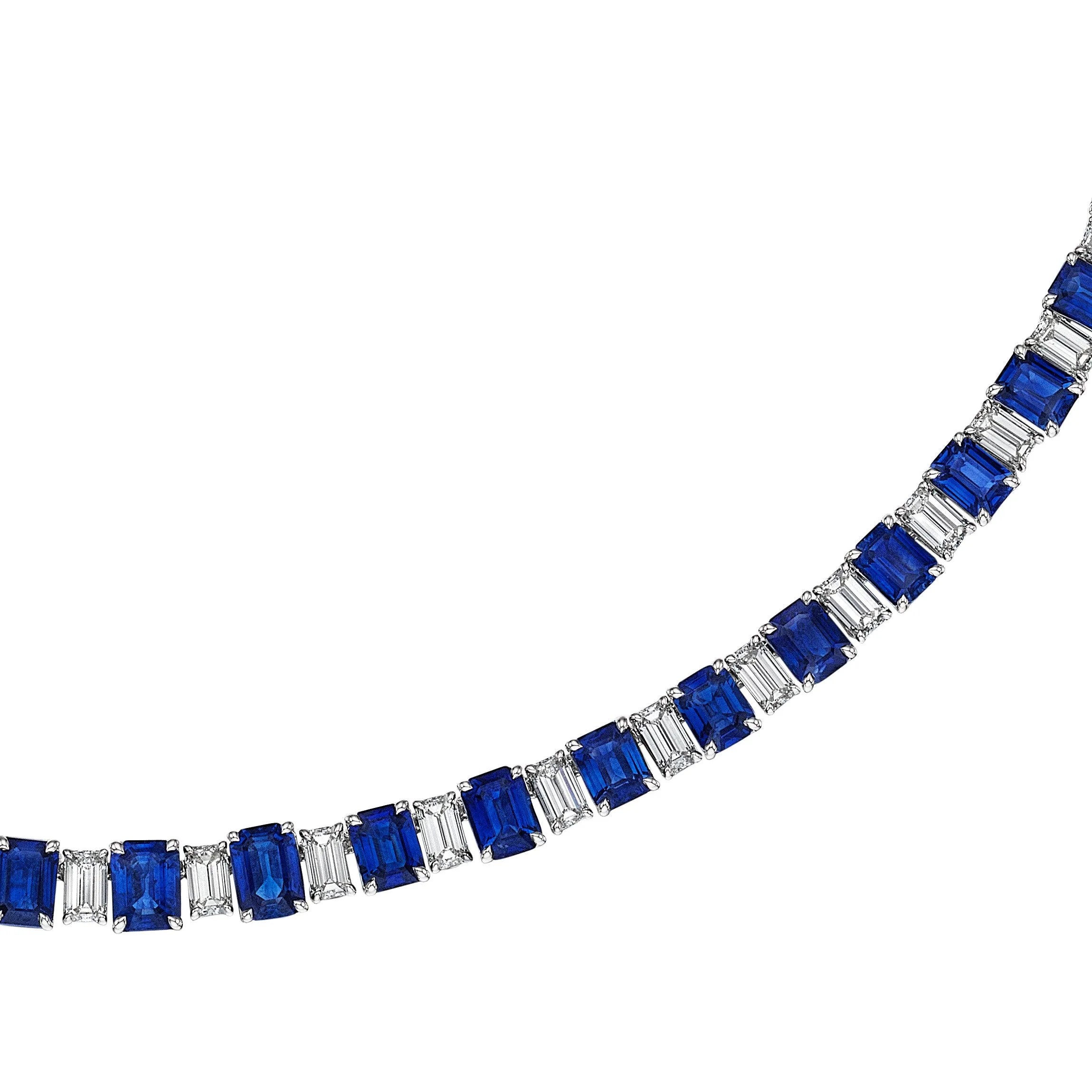 'Sapphire Symphony' Necklace, 11 CT