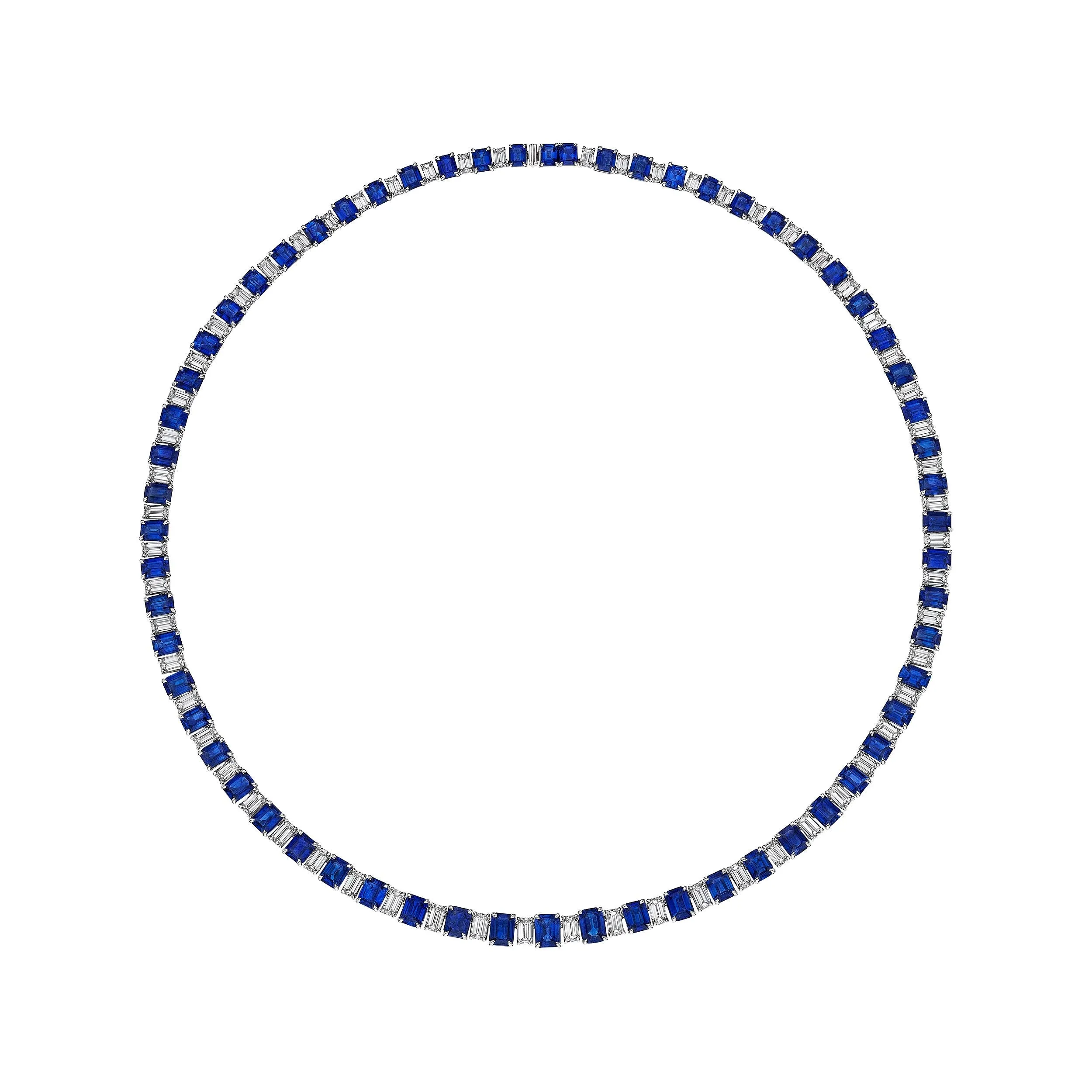 'Sapphire Symphony' Necklace, 11 CT